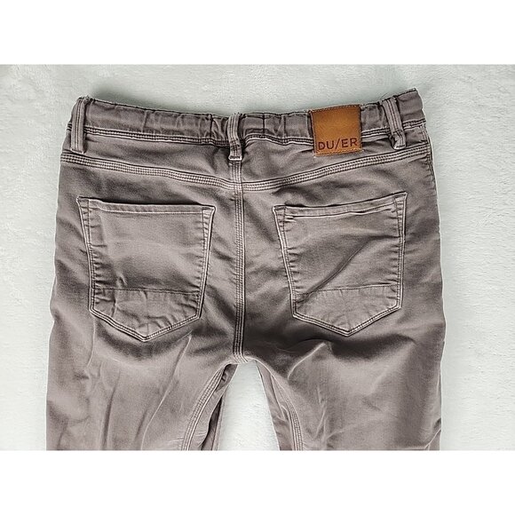 DU/ER N2X Jogger Pants Men's 32x29 Brown Slim Fit Stretch Drawstring MJNS1100 - Picture 7 of 12